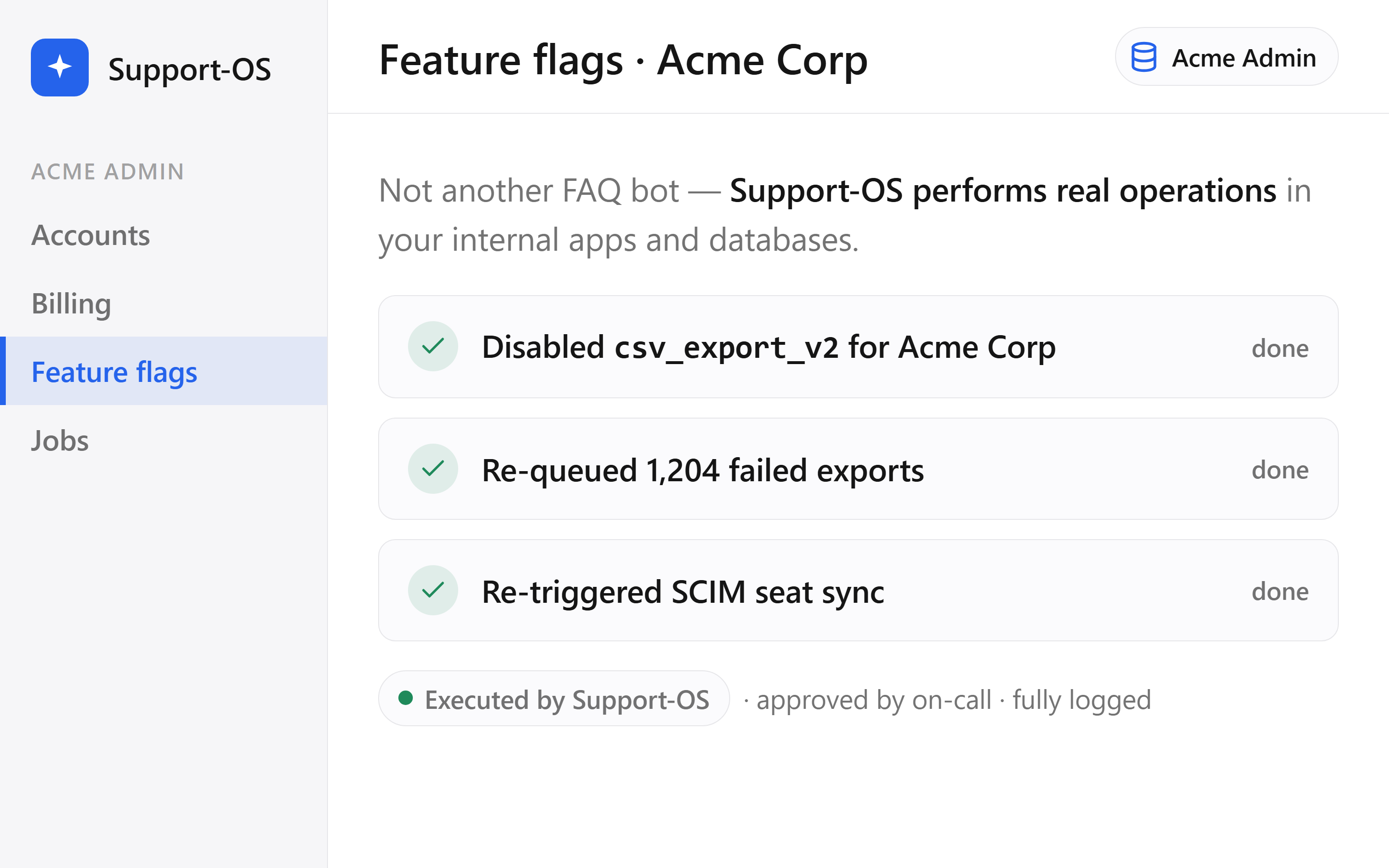 It works inside your apps and databases
